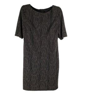 Adrianna Papell Floral Lace Overlay Shift Dress size 10